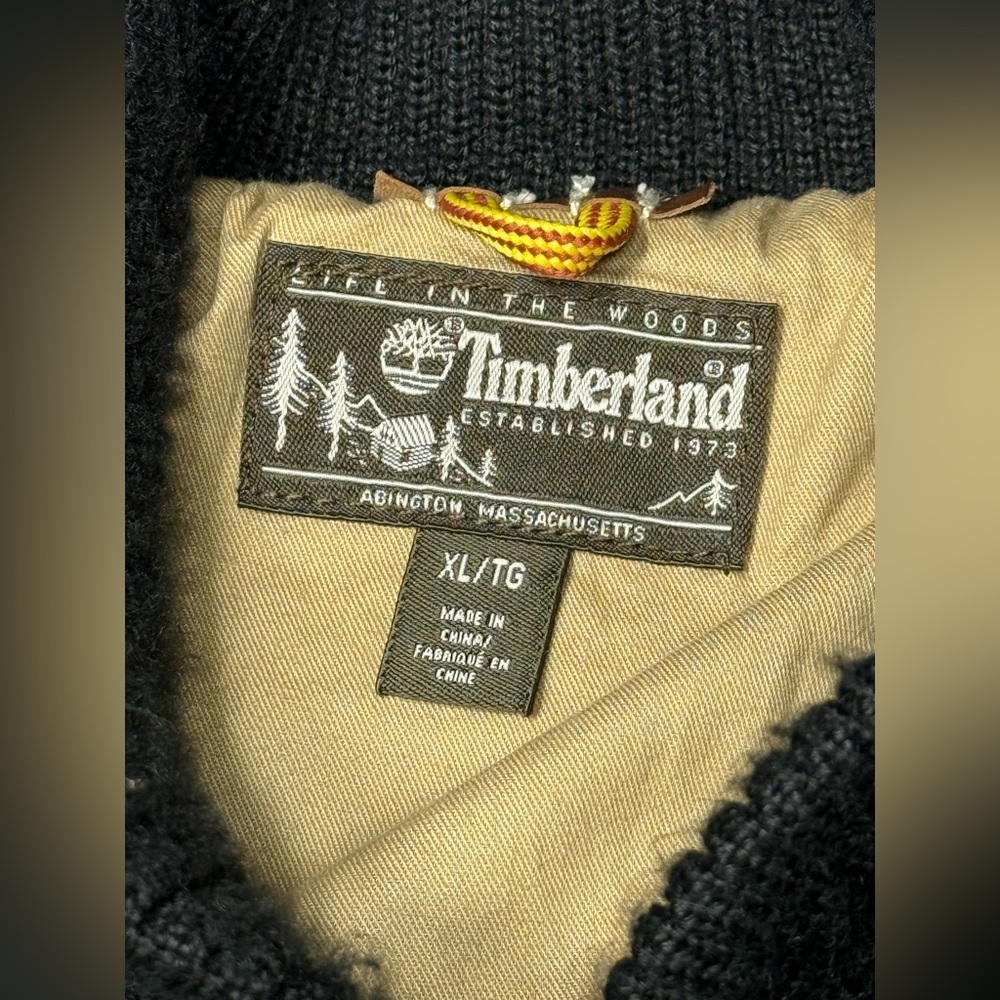 Timberland Abington Wool & Leather Jacket Limited exclusive edition Mens Sz XL - Picture 11 of 16